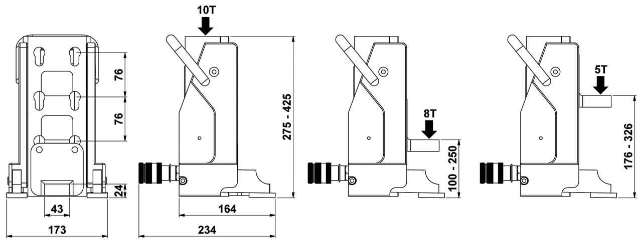 Holmatro HMJ 10 S 15 Mechanical Toe Jack 2