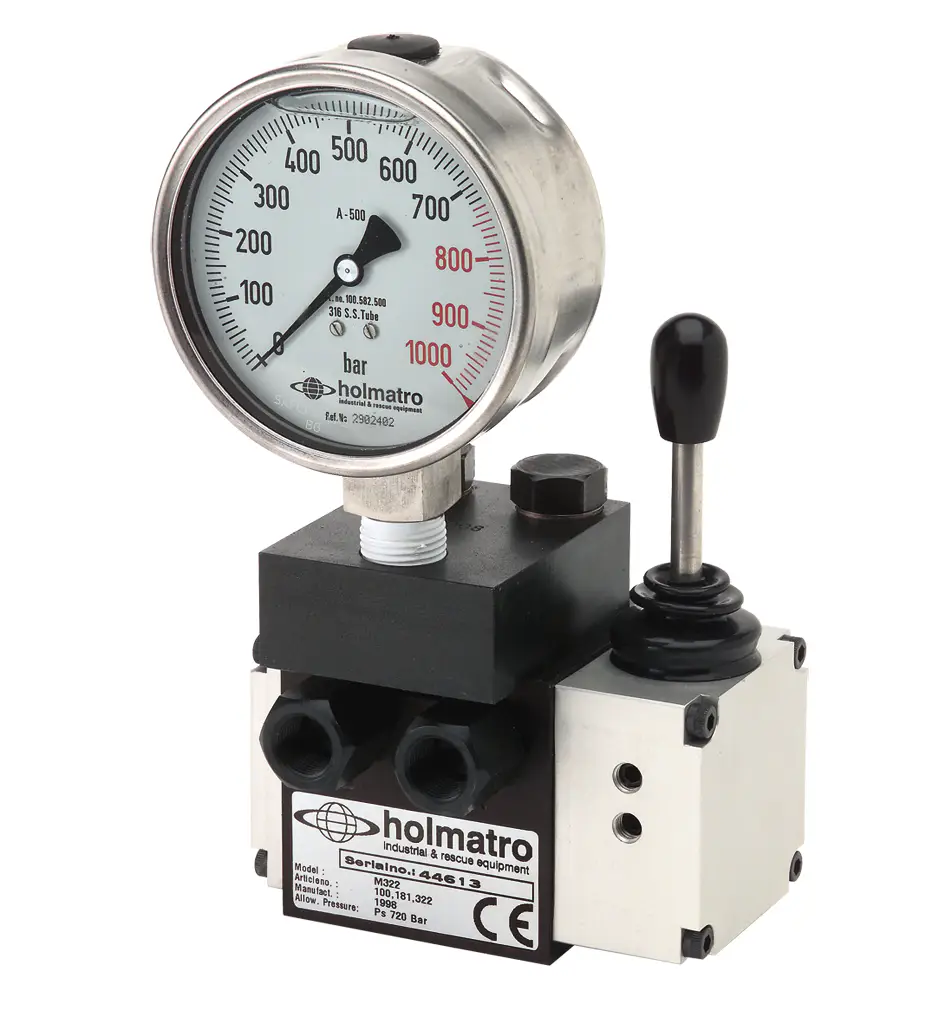 Holmatro M 308 Pressure Gauge Connection Block 3