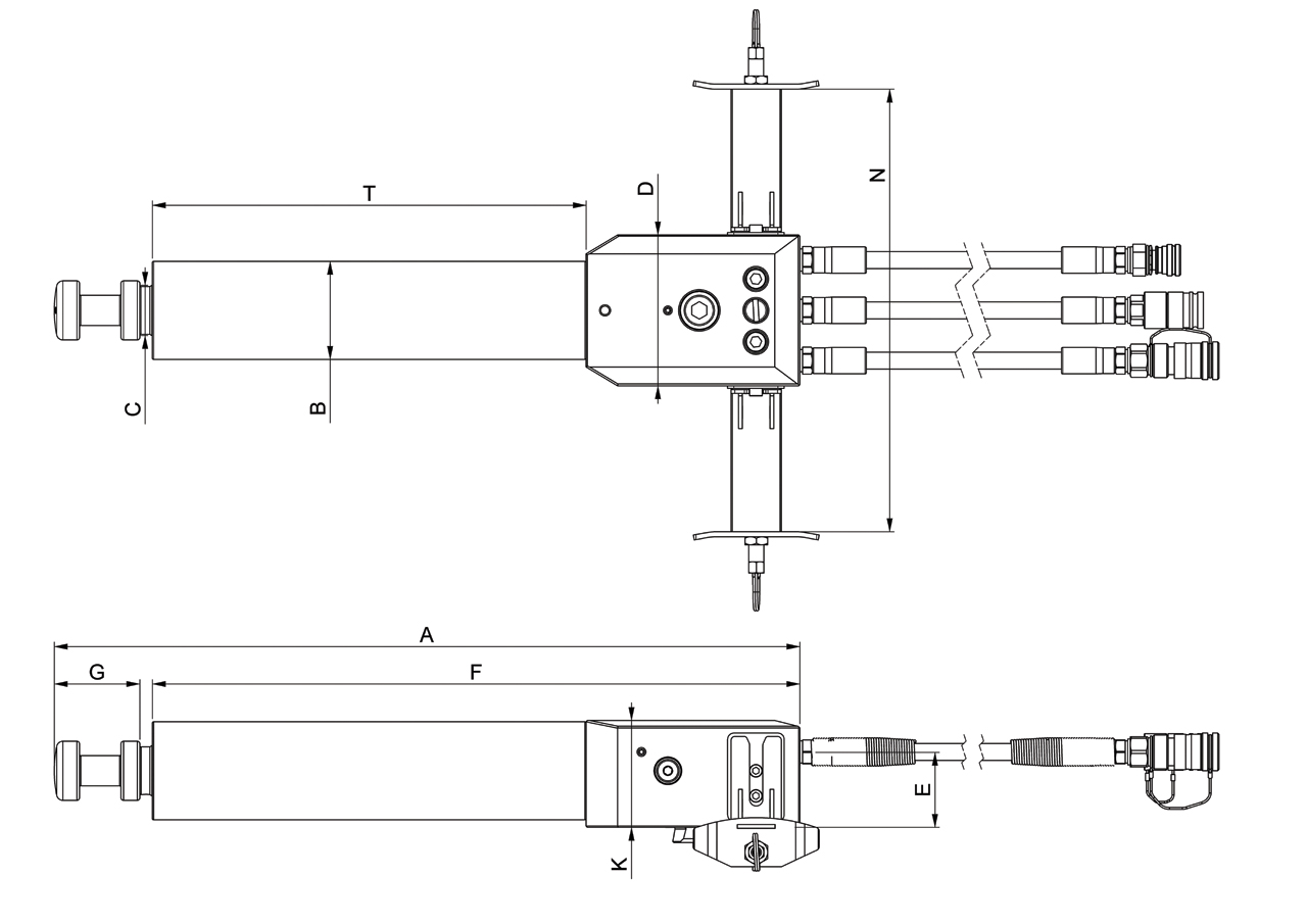 Holmatro RTC 12 H 23 Traverse Cylinder 2
