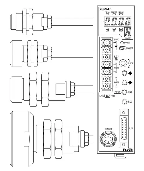 NSD GTA 120AP R3 Displacement EGZAP Nsd Sensor 3