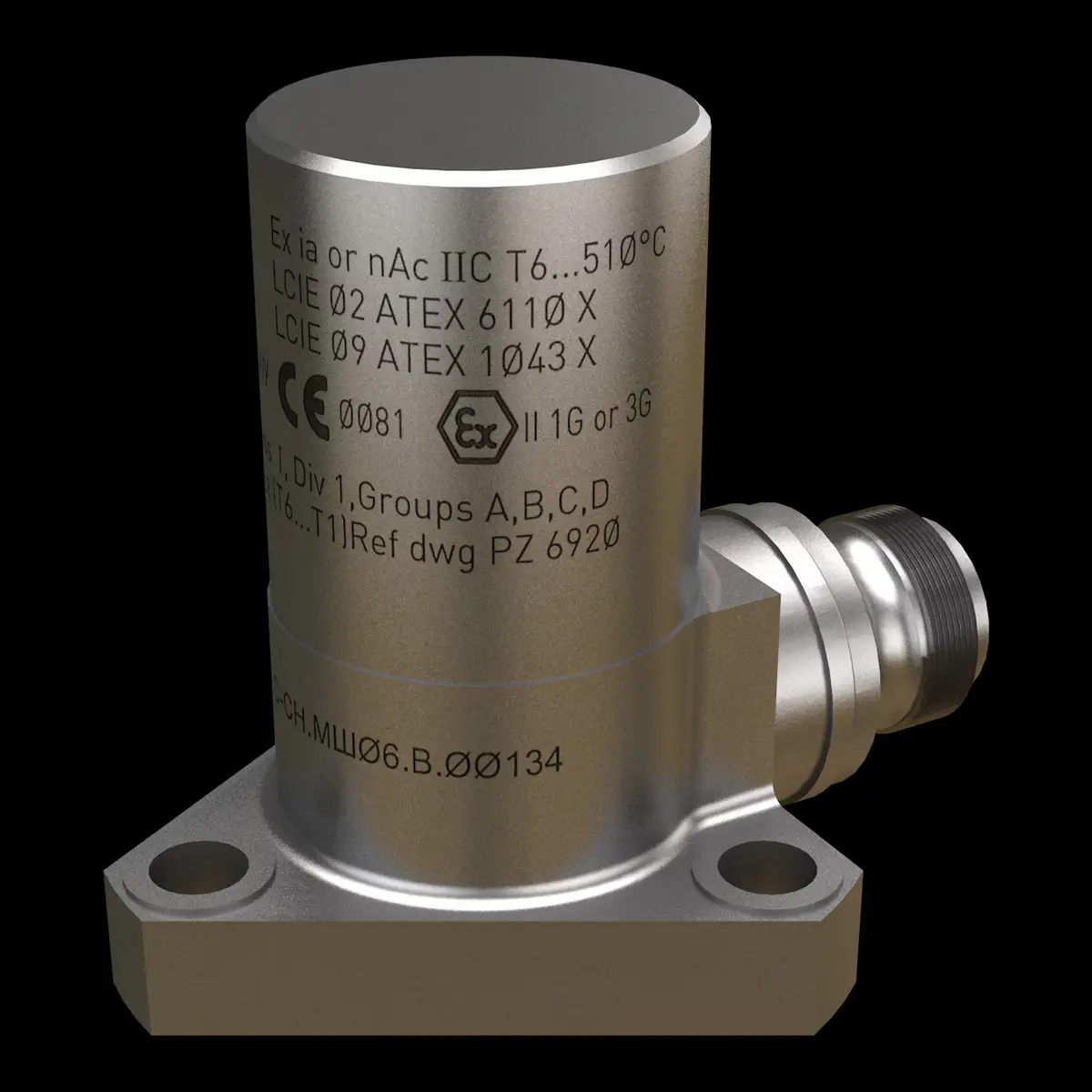 Meggitt DMF PNR SER Piezoelectric CA201 MFR Accelerometer 112008 AD62715 S3960 144 201 000 222 14