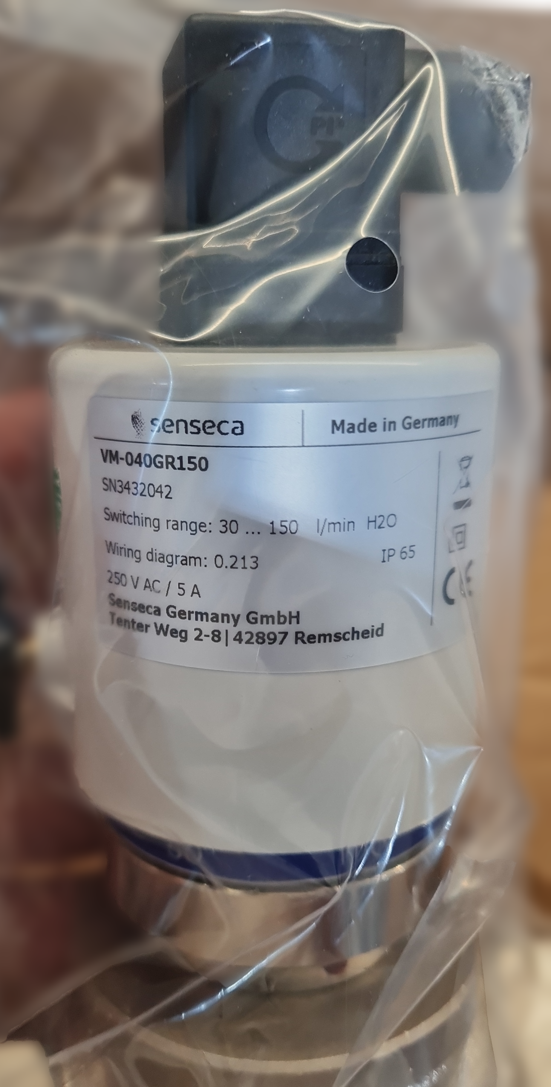 Senseca VM-040GR150 Flow Switch